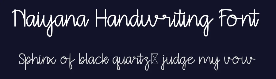 Naiyana Handwriting Font by edricstudio — Script Handwritten Font — thumbnail 2