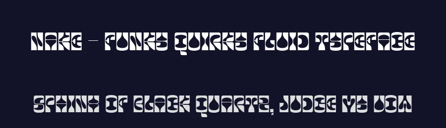 Nake – Funky Quirky Fluid Typeface by Casloop Studio — Decorative Font — thumbnail 2