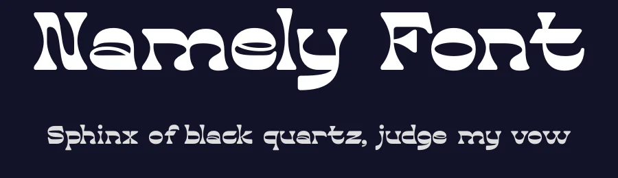 Namely Font by Rantautype — Display Font — thumbnail 2