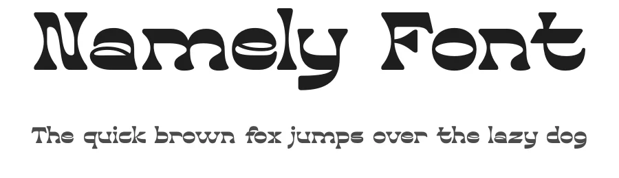 Namely Font by Rantautype — Display Font