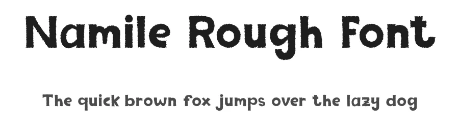 Namile Rough Font by craftsupplyco — Sans Serif Font