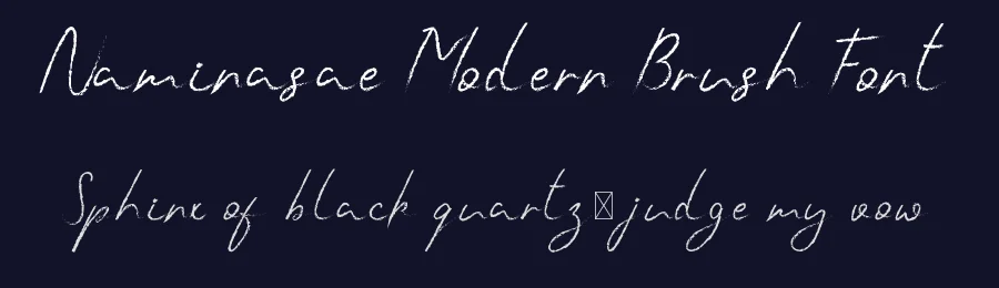 Naminasae Modern Brush Font by edricstudio — Script Handwritten Font — thumbnail 2