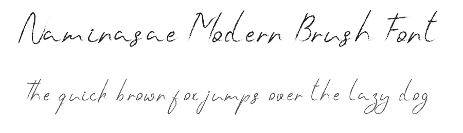 Naminasae Modern Brush Font by edricstudio — Script Handwritten Font