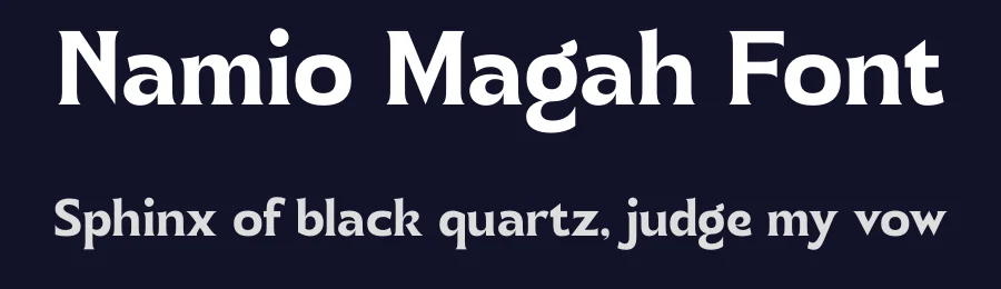 Namio Magah Font by timelesstype.co — Display Font — thumbnail 2
