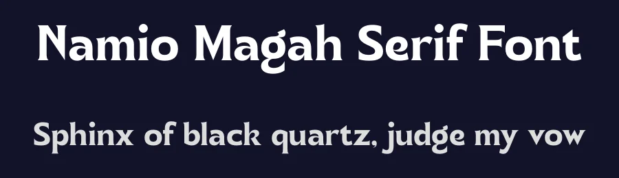 Namio Magah Serif Font by timelesstype.co — Display Font — thumbnail 2