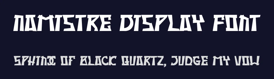 Namistre Display Font by Dhabee — Decorative Font — thumbnail 2