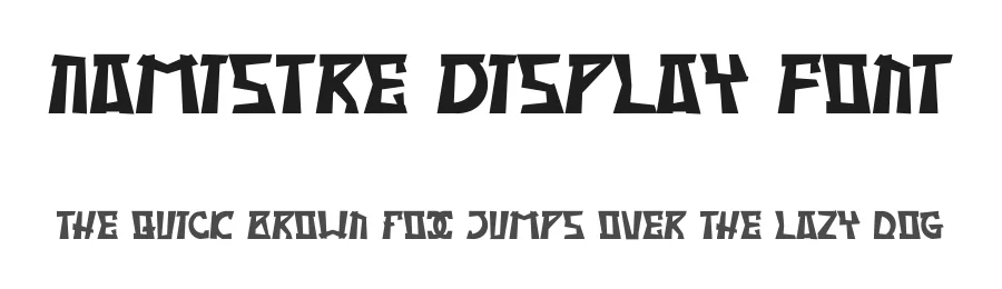 Namistre Display Font by Dhabee — Decorative Font