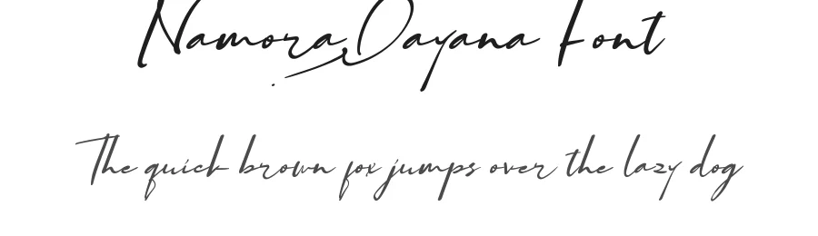 Namora Dayana Font by VinType — Script Handwritten Font