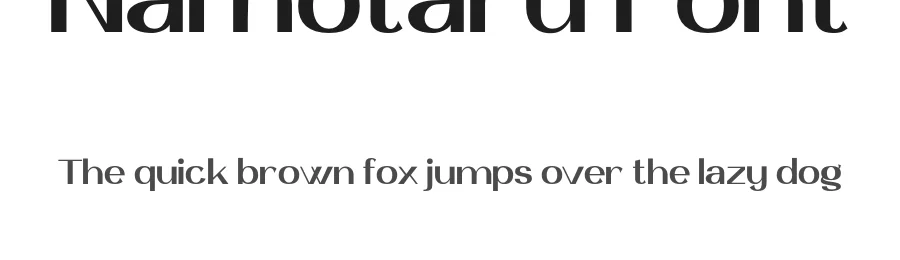Namotaru Font by ibracreative — Sans Serif Font