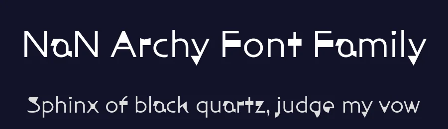 NaN Archy Font Family by Hélène Marian — Display Font — thumbnail 2