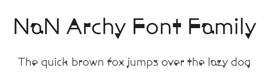 NaN Archy Font Family by Hélène Marian — Display Font