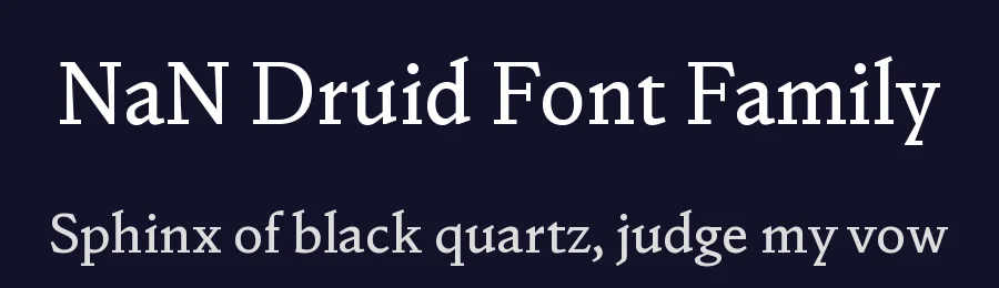NaN Druid Font Family by NaN — Sans Serif Font — thumbnail 2