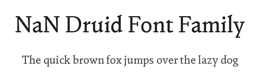 NaN Druid Font Family by NaN — Sans Serif Font