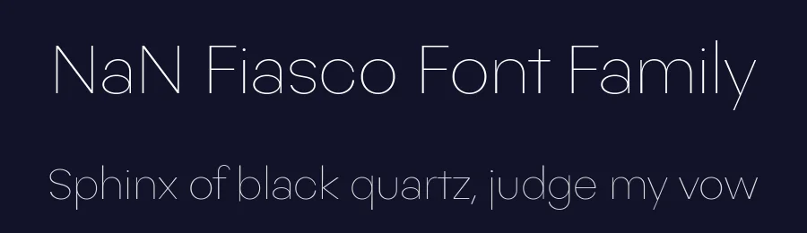 NaN Fiasco Font Family by Luke Prowse — Sans Serif Font — thumbnail 2