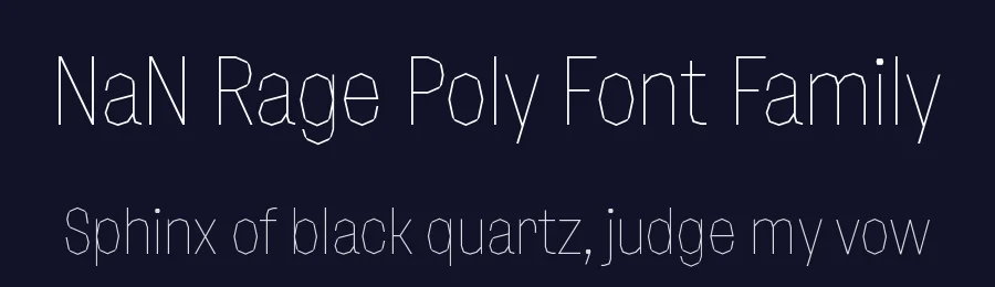 NaN Rage Poly Font Family by NaN — Display Font — thumbnail 2