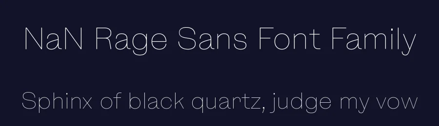 NaN Rage Sans Font Family by NaN — Sans Serif Font — thumbnail 2