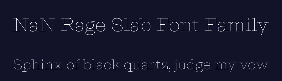 NaN Rage Slab Font Family by NaN — Slab Serif Font — thumbnail 2