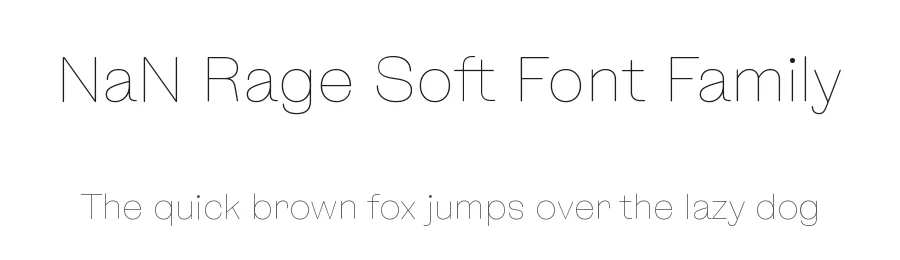 NaN Rage Soft Font Family by NaN — Display Font