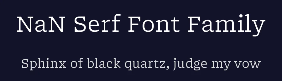 NaN Serf Font Family by NaN — Display Font — thumbnail 2