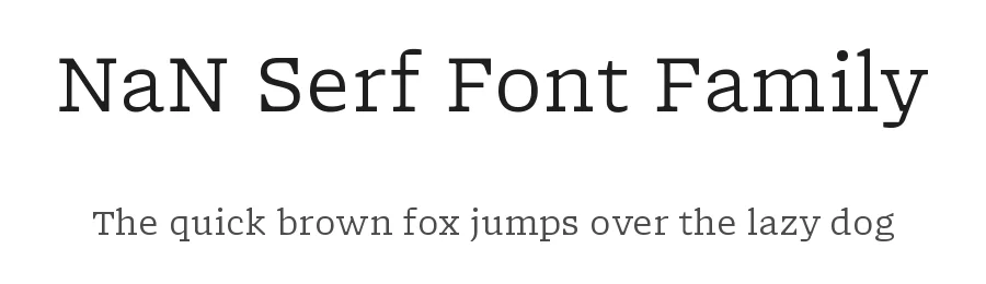 NaN Serf Font Family by NaN — Display Font