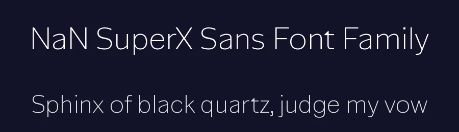 NaN SuperX Sans Font Family by NaN — Display Font — thumbnail 2
