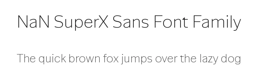 NaN SuperX Sans Font Family by NaN — Display Font
