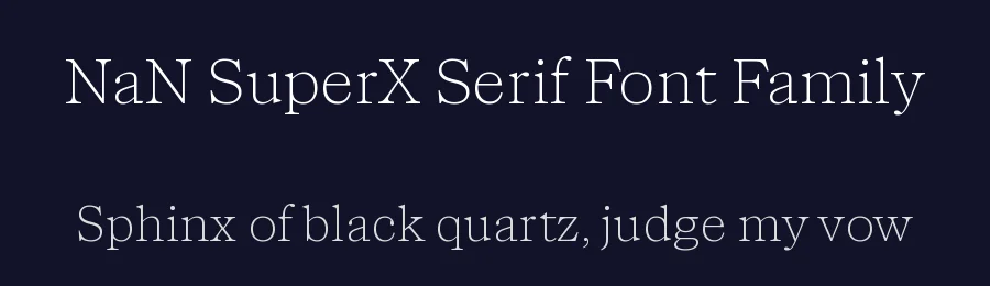 NaN SuperX Serif Font Family by NaN — Serif Font — thumbnail 2