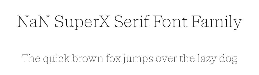 NaN SuperX Serif Font Family by NaN — Serif Font