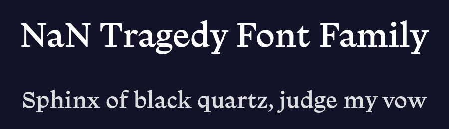 NaN Tragedy Font Family by NaN — Display Font — thumbnail 2