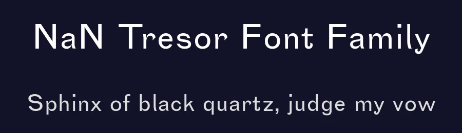 NaN Tresor Font Family by NaN — Sans Serif Font — thumbnail 2