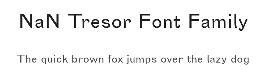 NaN Tresor Font Family by NaN — Sans Serif Font