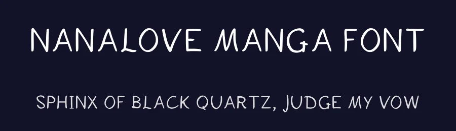 Nanalove Manga Font by tbs_doe — Script Handwritten Font — thumbnail 2