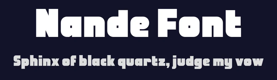 Nande Font by wepfont — Display Font — thumbnail 2