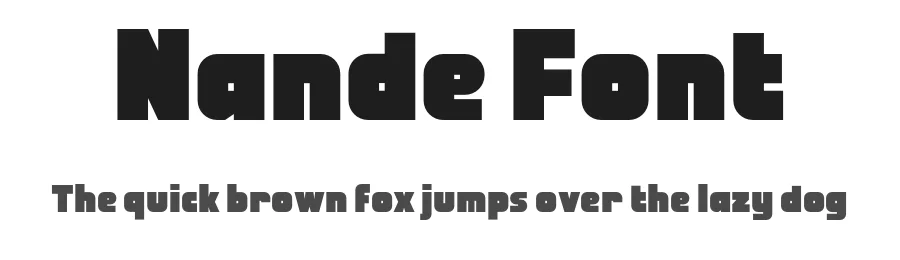 Nande Font by wepfont — Display Font