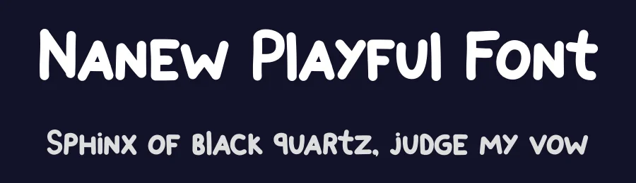 Nanew Playful Font by Tokokoo — Display Font — thumbnail 2