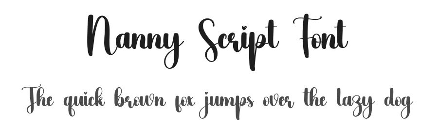 Nanny Script Font by creativeletter — Script Handwritten Font