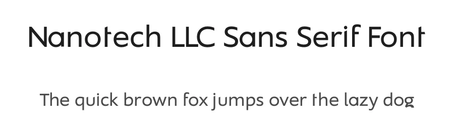 Nanotech LLC Sans Serif Font by vikers — Sans Serif Font