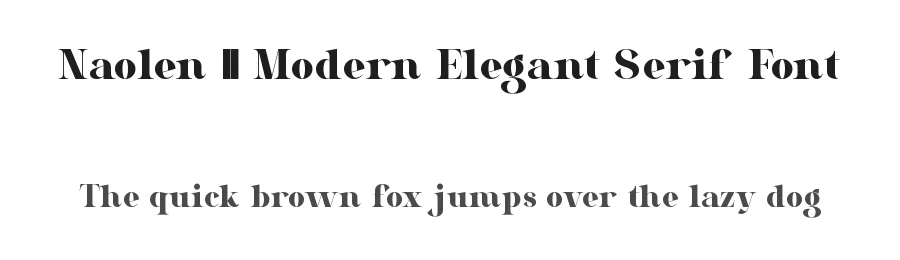 Naolen || Modern Elegant Serif Font by ErmediaStudio — Display Font