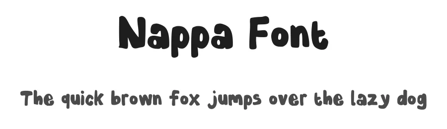 Nappa Font by oreovocado — Display Font