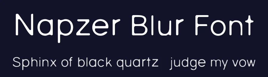 Napzer Blur Font by craftsupplyco — Display Font — thumbnail 2