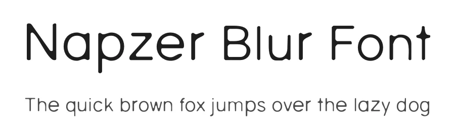 Napzer Blur Font by craftsupplyco — Display Font