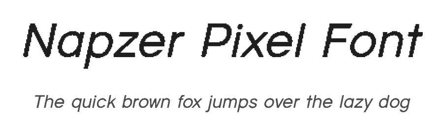 Napzer Pixel Font by craftsupplyco — Display Font