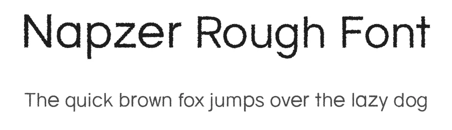 Napzer Rough Font by craftsupplyco — Sans Serif Font