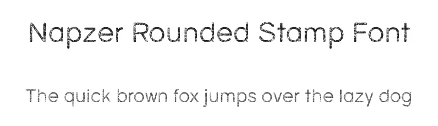 Napzer Rounded Stamp Font by craftsupplyco — Sans Serif Font