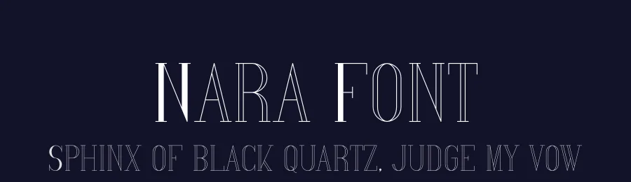 Nara Font by vpcreativeshop — Display Font — thumbnail 2