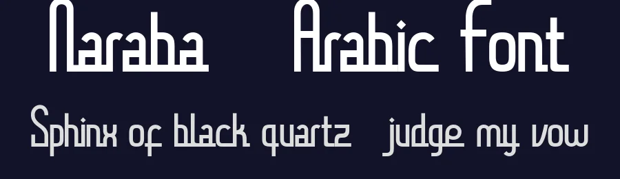Naraba – Arabic Font by Flawless And Co — Display Font — thumbnail 2