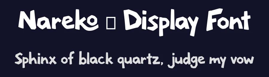 Nareko – Display Font by majelis art — Display Font — thumbnail 2