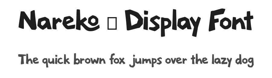 Nareko – Display Font by majelis art — Display Font