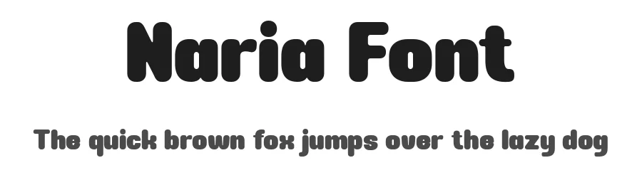 Naria Font by Flawless And Co β Sans Serif Font