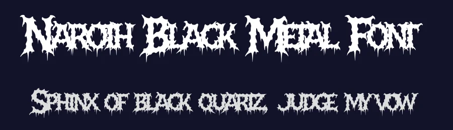 Naroth Black Metal Font by MasyafiStudio — Display Font — thumbnail 2